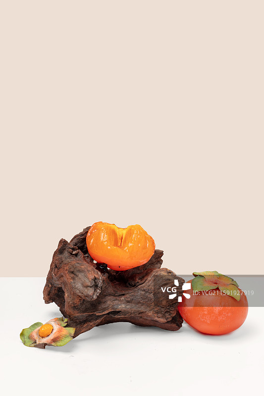 新鲜柿子图片素材