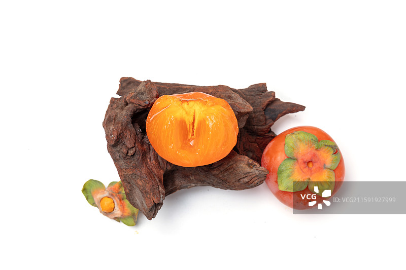 新鲜柿子图片素材