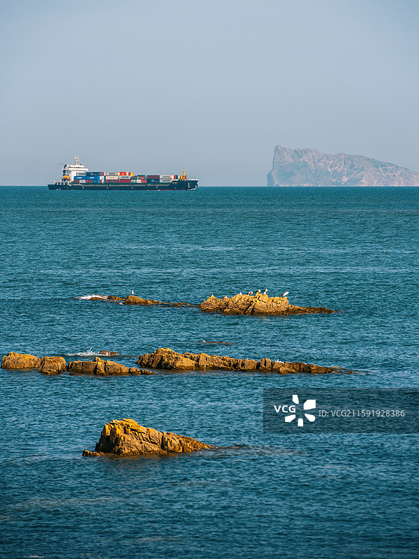 烟台长岛九丈崖景区图片素材