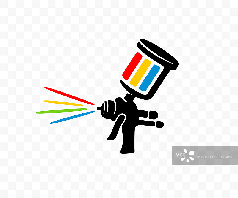 手握喷漆器或喷枪图片素材
