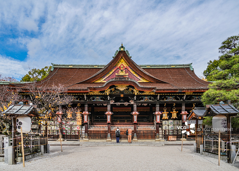 日本京都北野天满宫图片素材