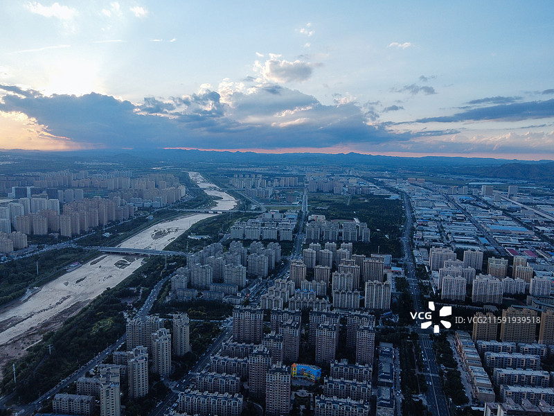 赤峰市 红山区 松洲公园 松山区 赤峰商厦 航拍 地标图片素材
