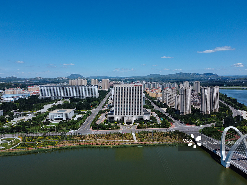 朝阳市 双塔区 龙腾大街 大凌河 航拍 朝阳大街图片素材