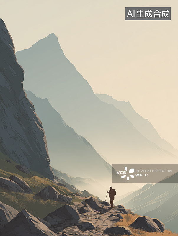 【AI数字艺术】电商户外旅行徒步用品购物节海报图片素材