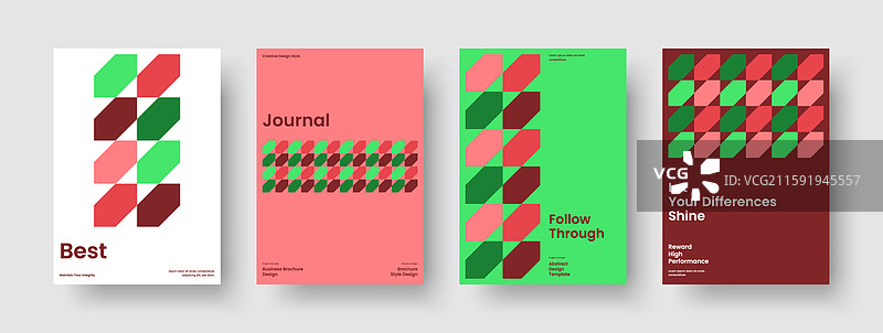 现代传单布局，独立书籍封面设计图片素材