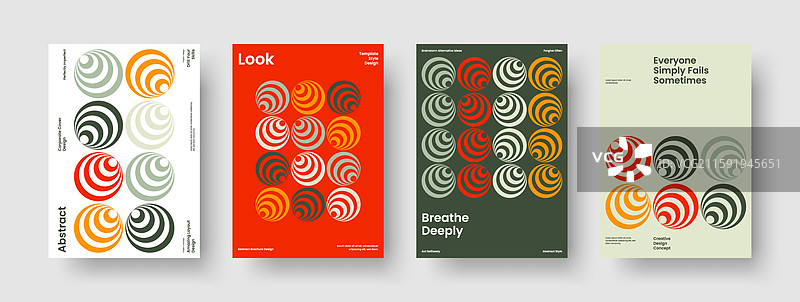 孤立的报告设计抽象横幅模板图片素材