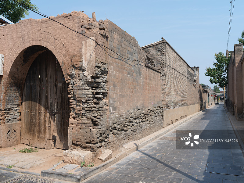 山西平遥古城的街道图片素材