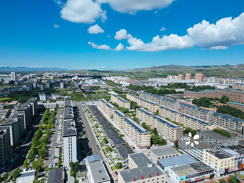 巴林右旗 西山村 大坂村 航拍 风光图片素材