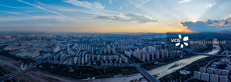 赤峰市 红山区 松洲公园 松山区 赤峰商厦 航拍 地标图片素材