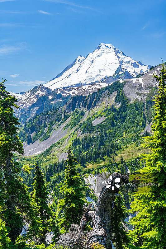 Mt. Baker和Mt. Shuksan - 北美最上镜的雪山图片素材