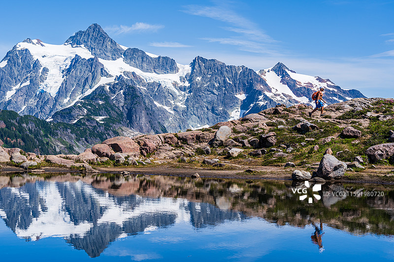Mt. Baker和Mt. Shuksan - 北美最上镜的雪山图片素材