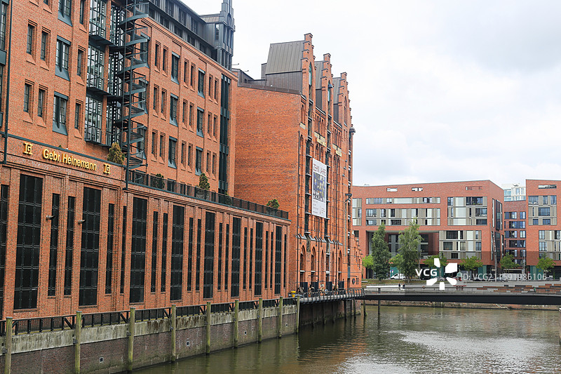 汉堡水城老建筑图片素材