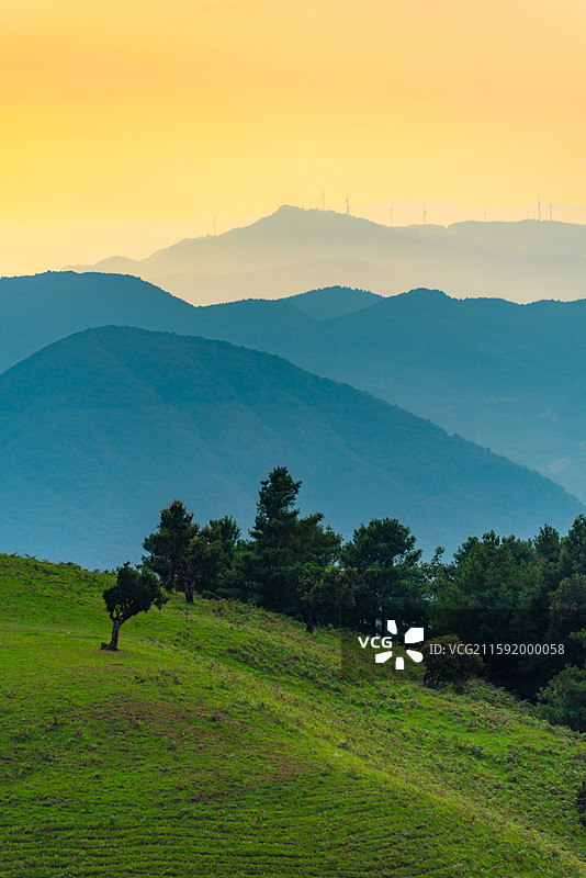 航拍昆明寻甸夏天的高山草甸图片素材
