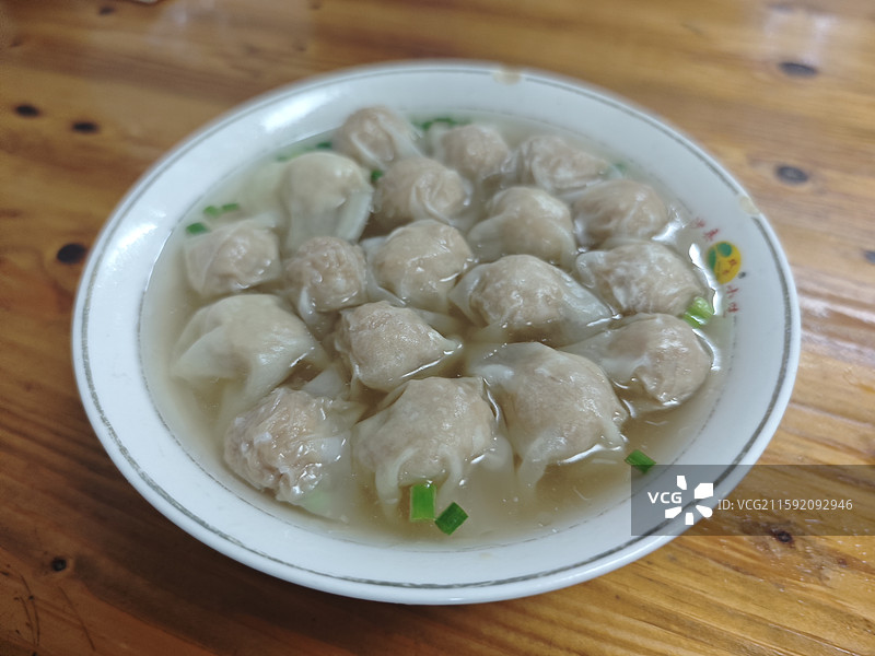 沙县小吃 扁肉 像是小馄饨的小吃 福建三明旅行纪实2025图片素材