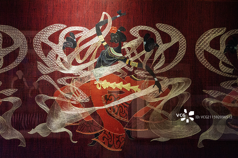 湘绣–飞天 长沙湘绣博物馆图片素材