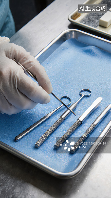 【AI数字艺术】手术器械准备图片素材