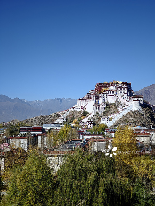 布达拉宫秋色图片素材