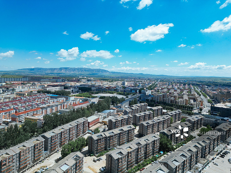 兴和县 黄花梁 迎宾公园 航拍 地标图片素材