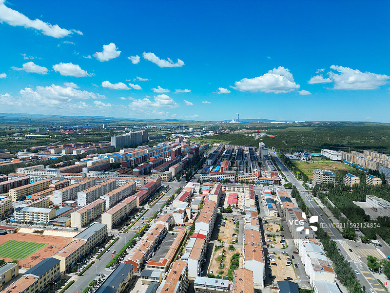 兴和县 黄花梁 迎宾公园 航拍 地标图片素材