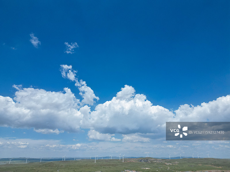 察哈尔右翼后旗 土城子 红达来 航拍 地标图片素材