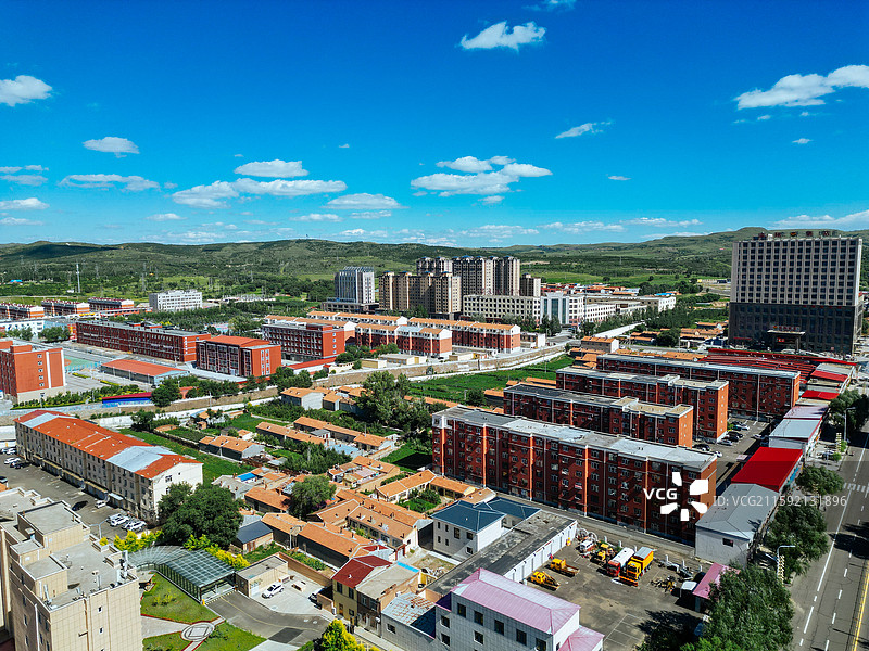 卓资县 卓资山 南窑子 龙胜路 航拍 地标图片素材