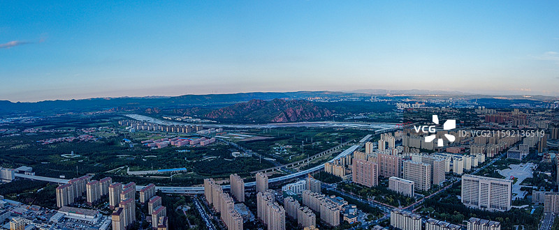 赤峰市 红山区 松洲公园 松山区 赤峰商厦 航拍 地标图片素材