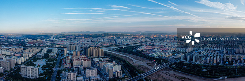 赤峰市 红山区 松洲公园 松山区 赤峰商厦 航拍 地标图片素材