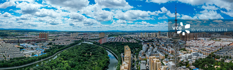 阜新市 细河区 人民公园 太平区 航拍 城市图片素材