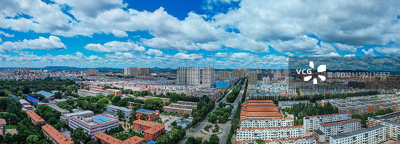 阜新市 细河区 人民公园 太平区 航拍 城市图片素材