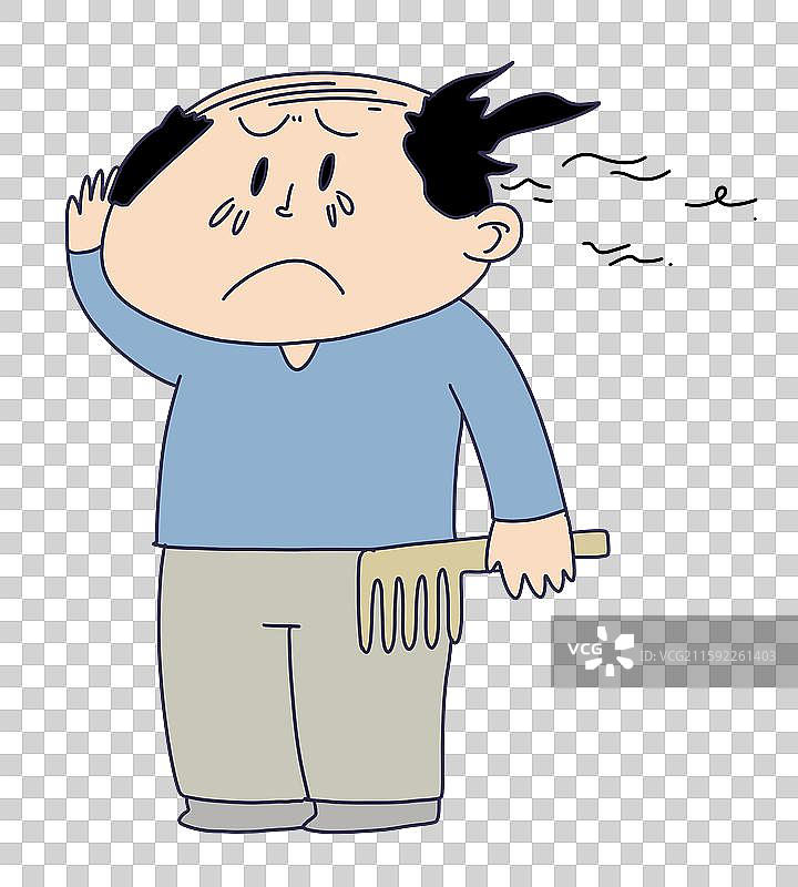 脱发的人物图片素材