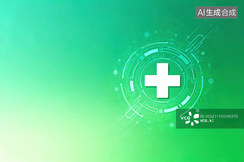 【AI数字艺术】现代医疗科技图示图片素材