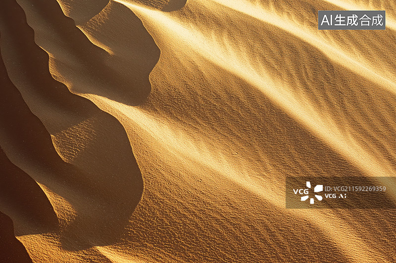 【AI数字艺术】沙漠沙丘光影纹理图片素材