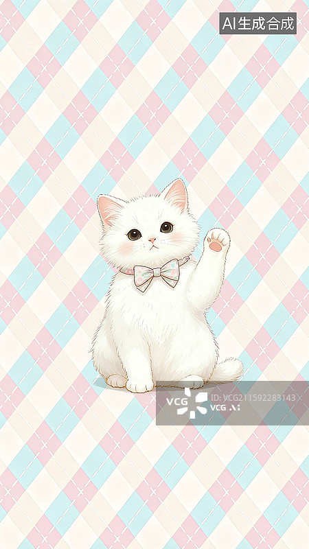 【AI数字艺术】可爱的猫咪壁纸图片素材