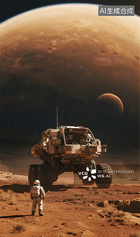 【AI数字艺术】火星探索图片素材