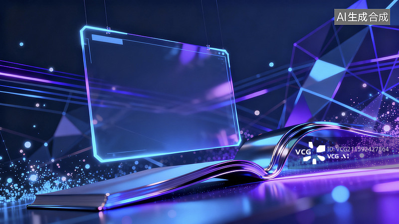 【AI数字艺术】教育与科技创新插画图片素材