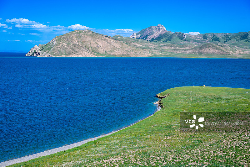 青海果洛东给措那湖图片素材