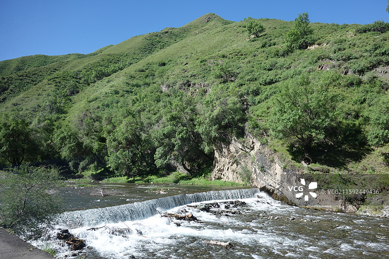 新疆昌吉州阜康市天山天池：西小天池图片素材
