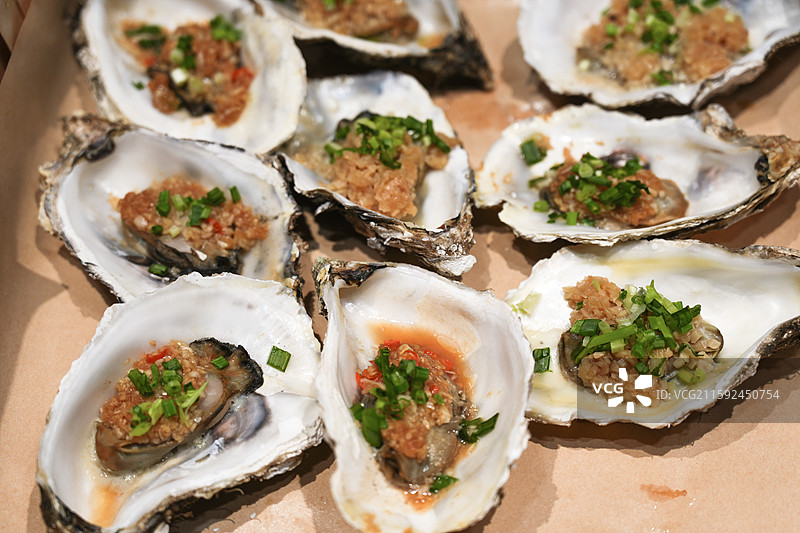 烤生蚝图片素材