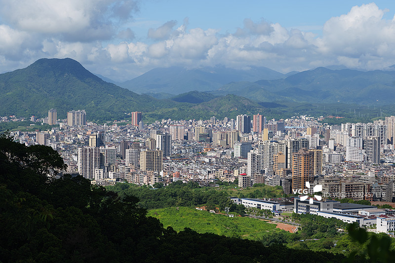 揭西县城，广东全域旅游城市图片素材