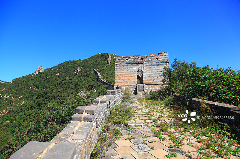 长城/北京长城/八达岭古长城/八达岭残长城/中国长城图片素材