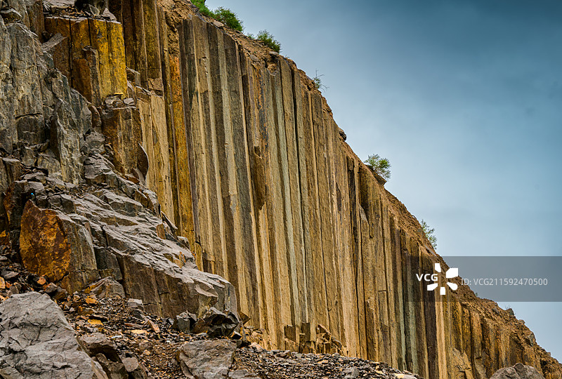 都兰柱状节理图片素材