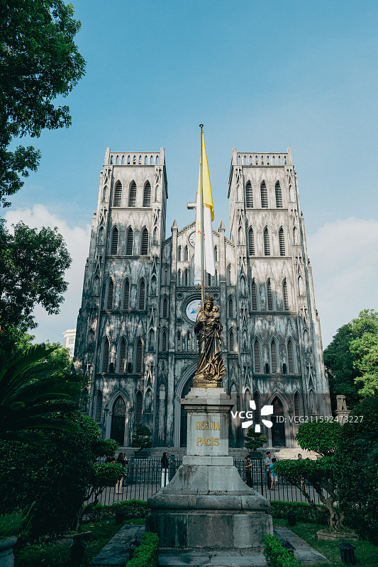 河内老城街头图片素材