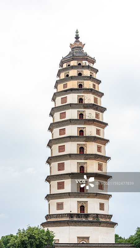 河北保定定州定县开元寺塔中华第一塔石塔建筑特写镜头图片素材