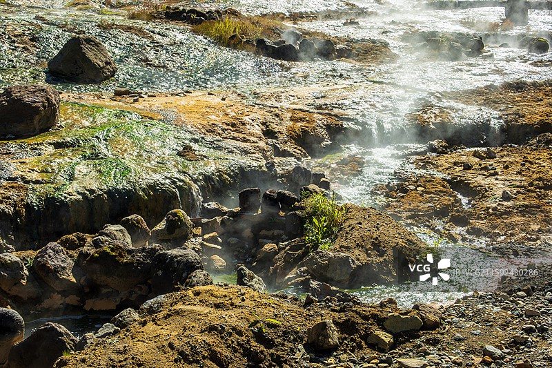 长白山温泉图片素材