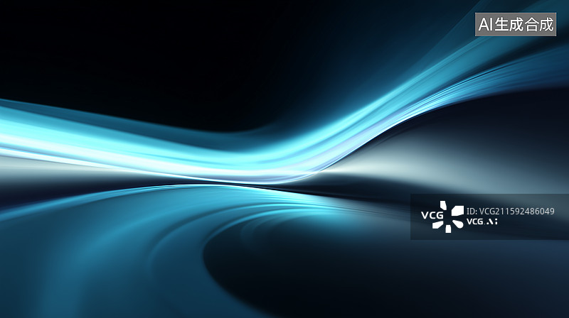 【AI数字艺术】空间光折射能量波纹图片素材