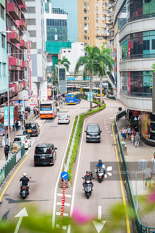 澳门新马路 大三巴 炮台山 博物馆 东望洋灯塔 澳门塔 新葡京图片素材