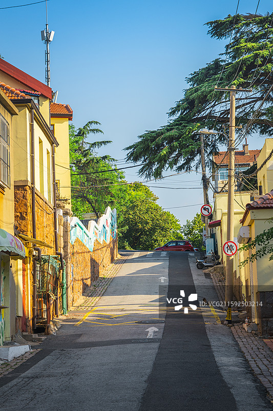 青岛老城区街景图片素材