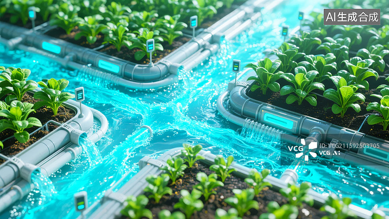 【AI数字艺术】智能水培种植系统图片素材