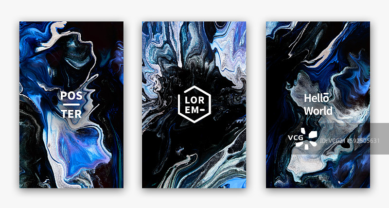 自然抽象流体艺术装饰海报图片素材