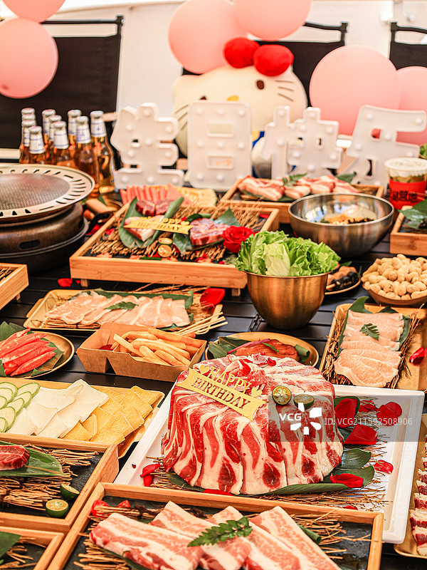 营地生日套餐烤肉套餐露营生日套餐图片素材